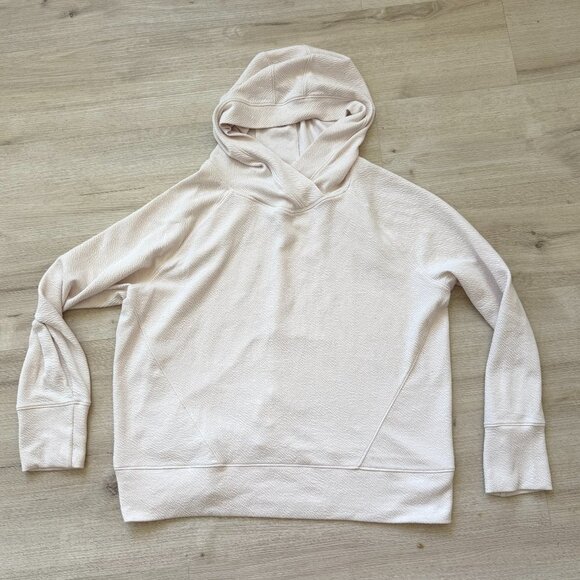 Prana Hoodie Sweatshirt Cream Pullover Hooded XL - Picture 2 of 9